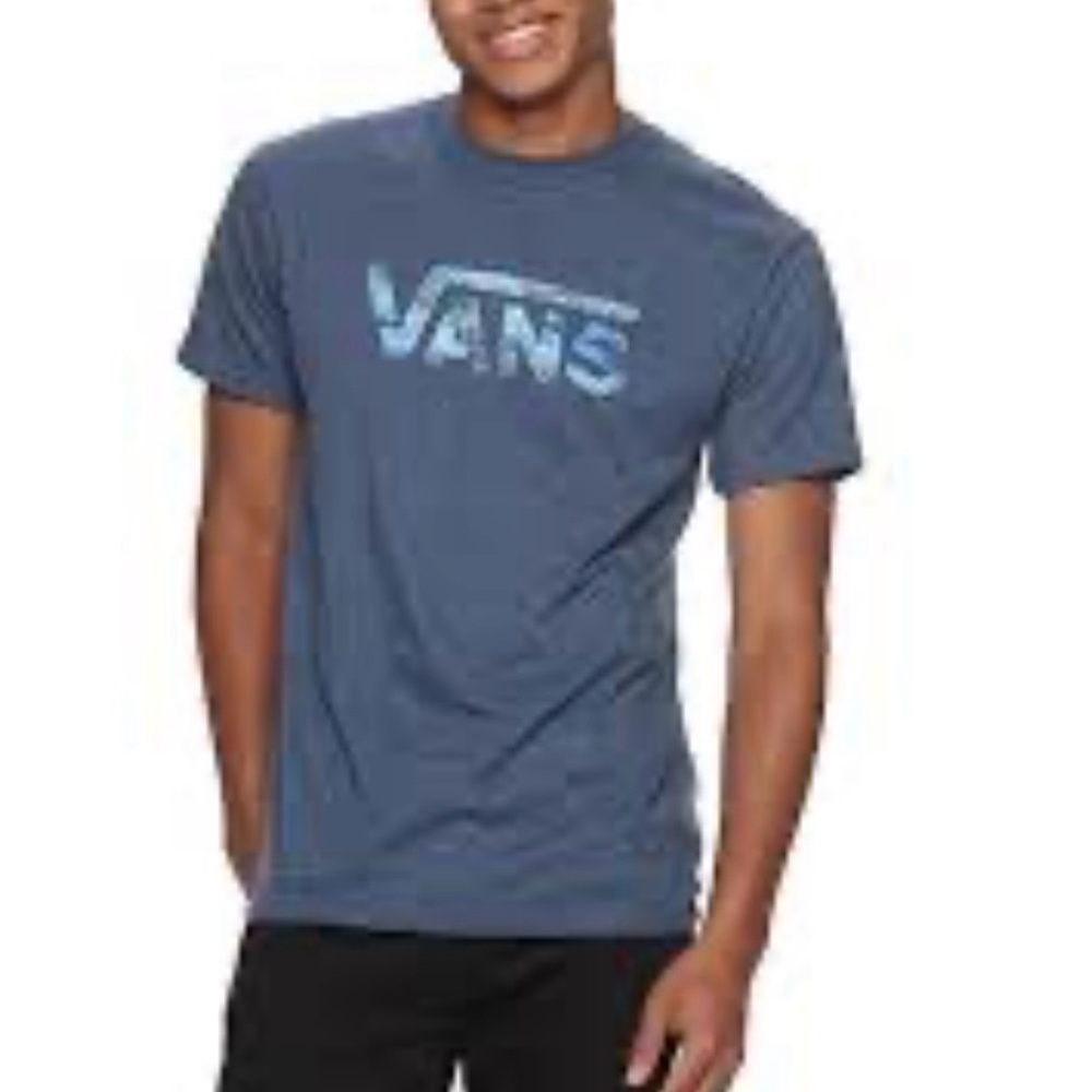 Vans Men's Short Sleeve Blue Tee